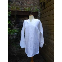 A Shirt split, white linen
