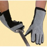 Chainmail gloves, natural finish-785