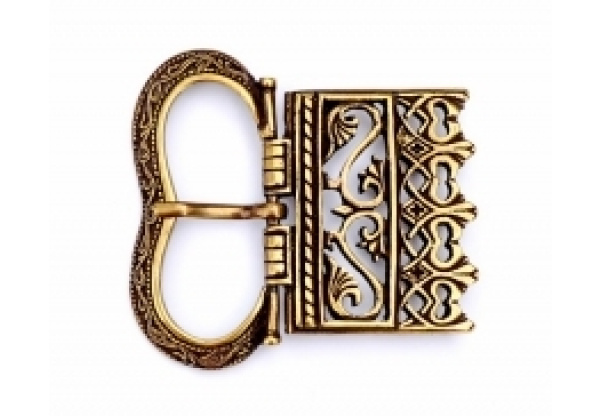 Medieval beltbuckle and -end-1680