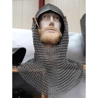 Bascinet with chainmail