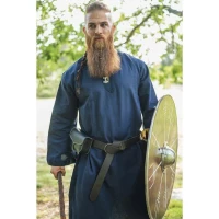 tuniek viking, middeleeuws, blauw 2084