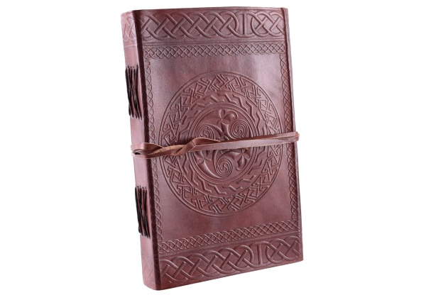 leren notitieboek keltisch