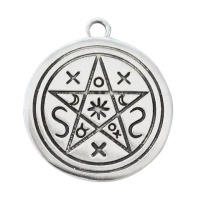 pentagram shadows, silver, for contact with earth and spirit