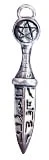 Athame, zilver, voor kanaliseren verlangens