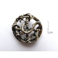 hanger draak, rond, zilver