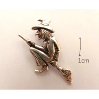 pendant witch, big, silver