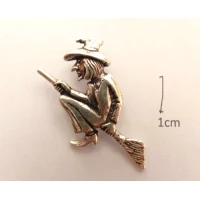 pendant witch, big, silver