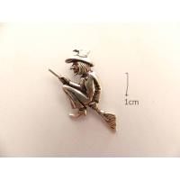 pendant witch, big, silver