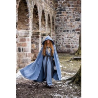 medieval cape, doveblue